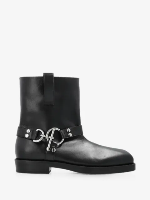 Balmain harness square-toe ankle boots