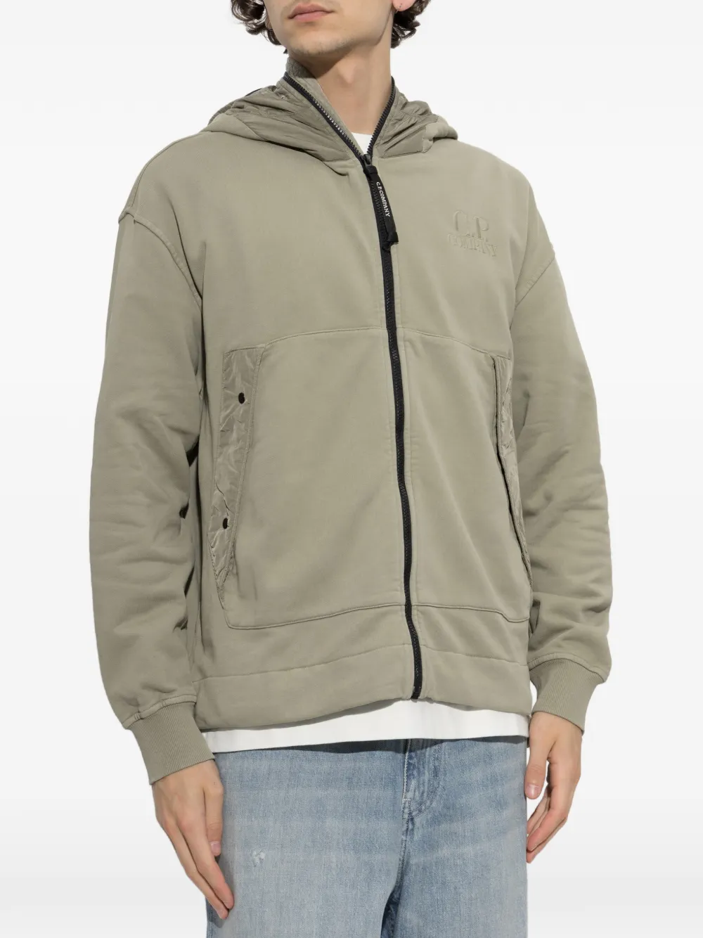 C.P. Company Hoodie met rits Beige