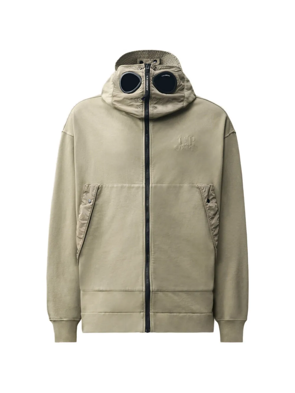 C.P. Company Hoodie met rits Beige