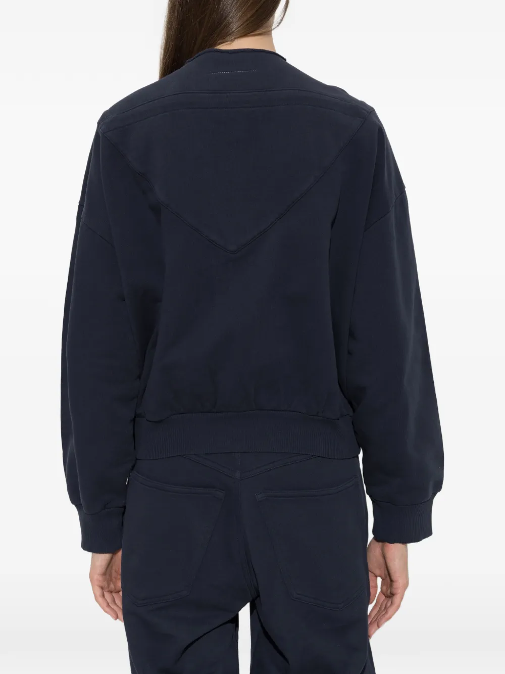 MM6 Maison Margiela Hoodie met rits en trekkoord Blauw