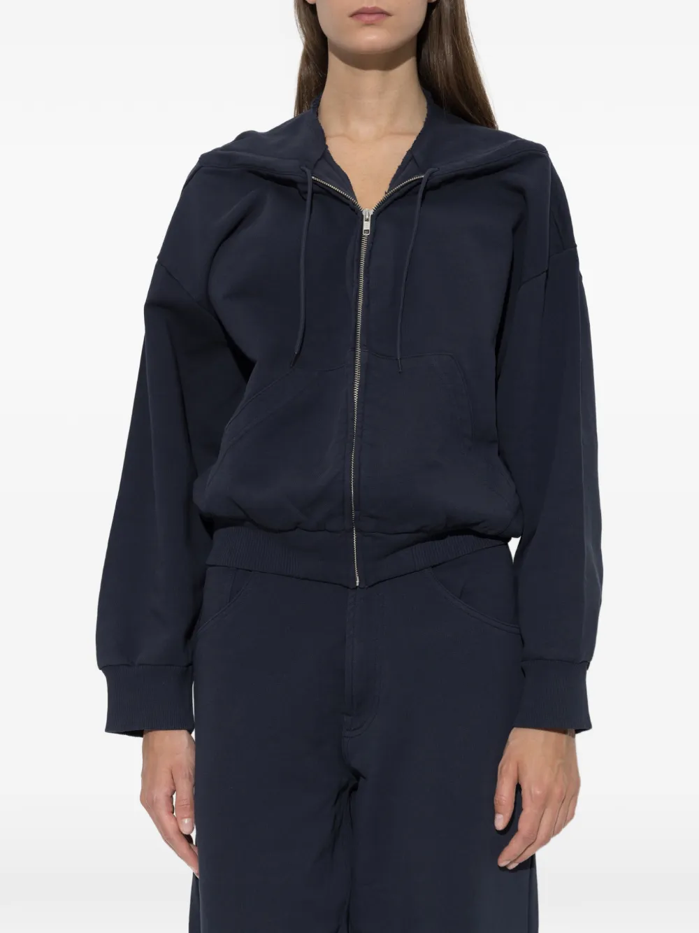 MM6 Maison Margiela Hoodie met rits en trekkoord Blauw