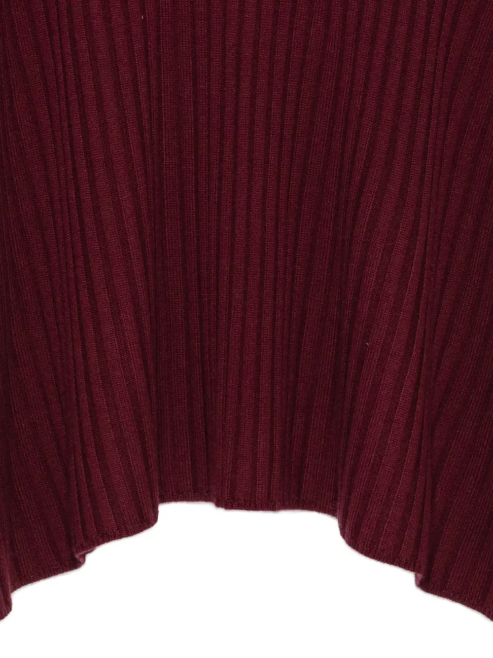 Gabriela Hearst Baron ribbed-knit poncho Rood