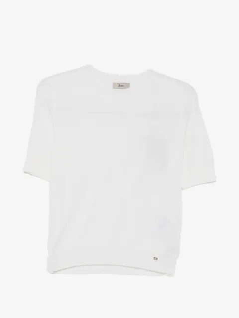 Herno short-sleeve knitted T-shirt