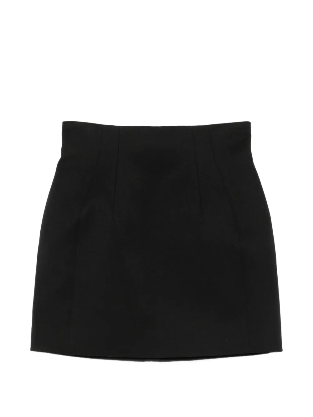 Mugler Minirock mit hohem Bund - Schwarz