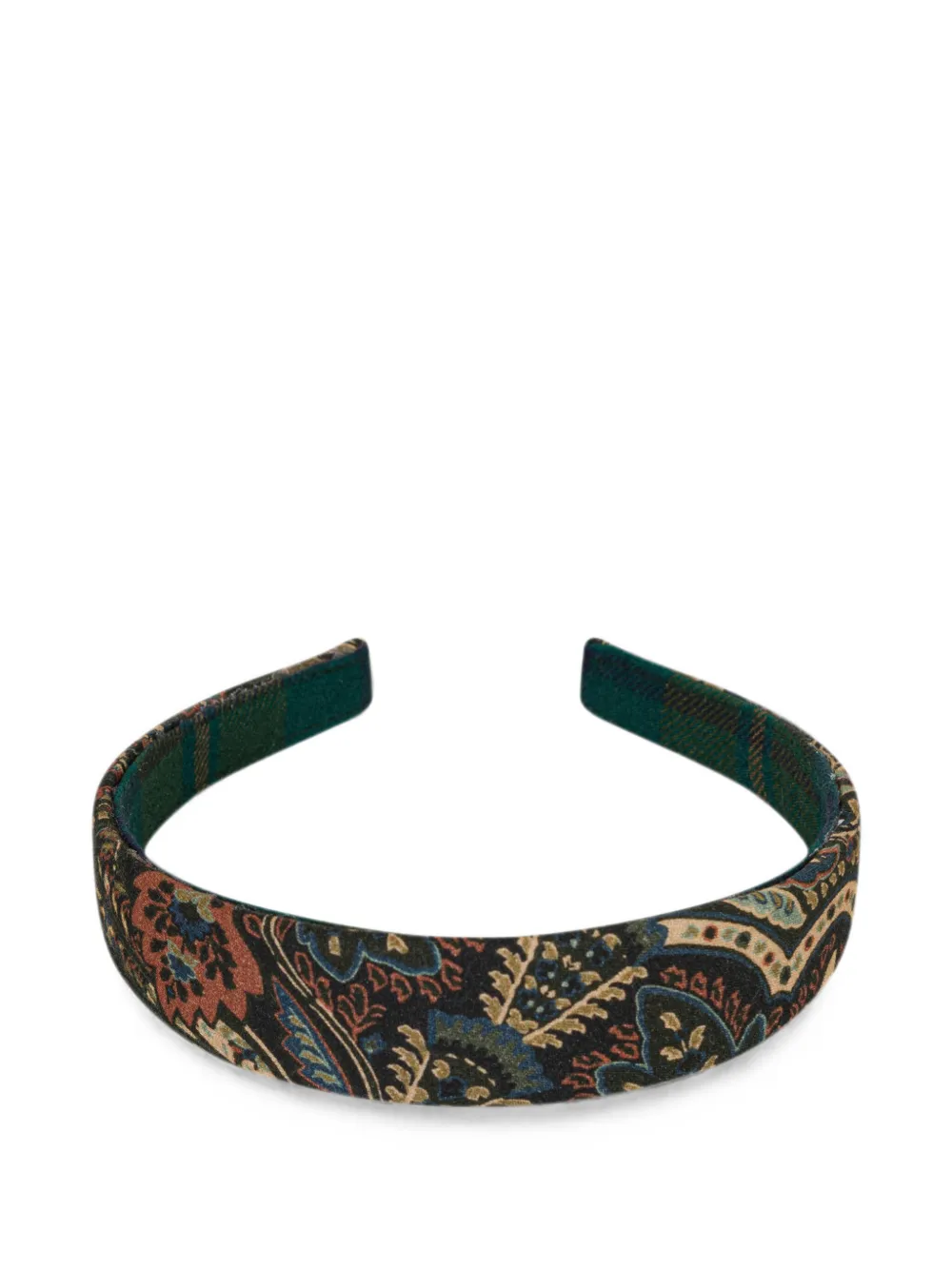 ETRO KIDS hair band in lightweight flannel - Nero