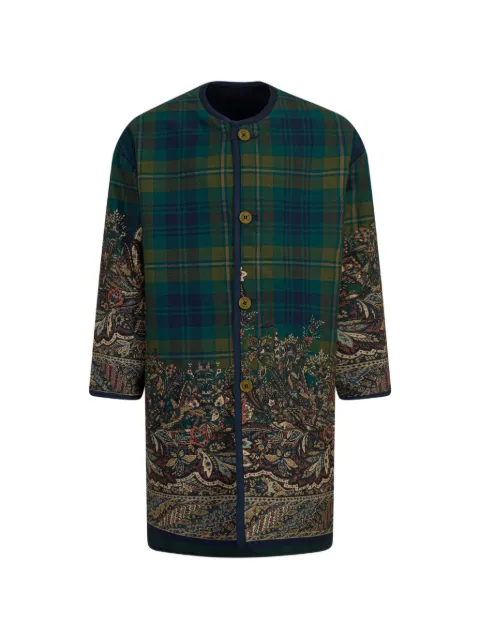 ETRO KIDS reversible cloth and flannel coat