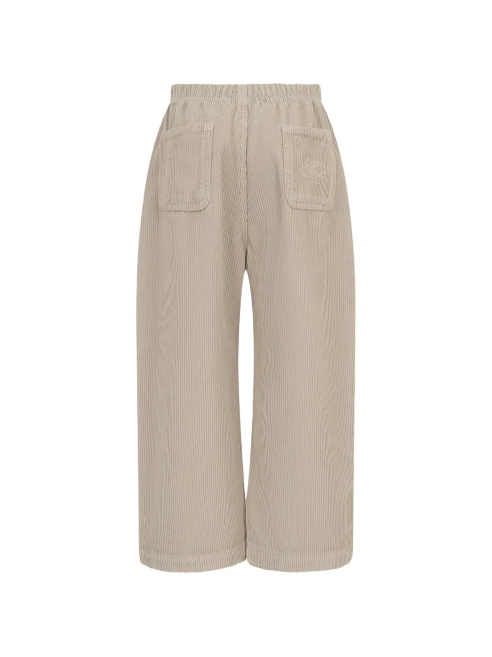 ETRO KIDS Ribfluwelen broek Beige