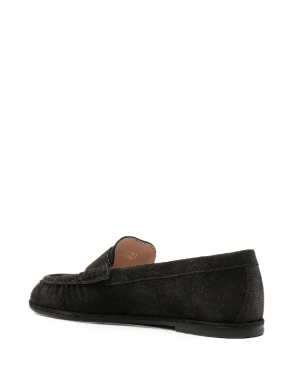 Stuart Weitzman suede slip-on loafers Zwart