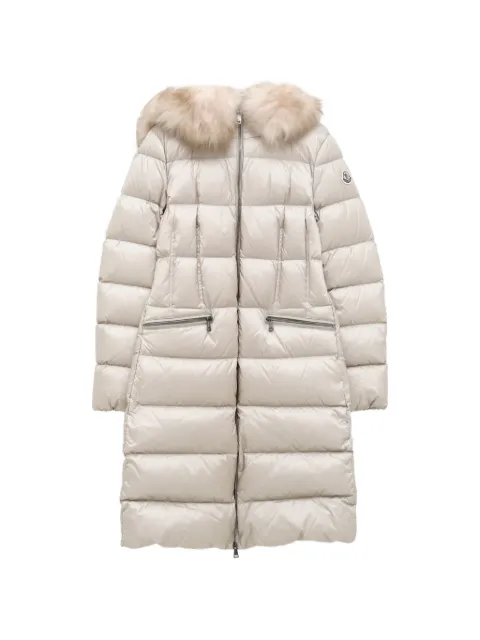 Moncler fur-trim quilted coat
