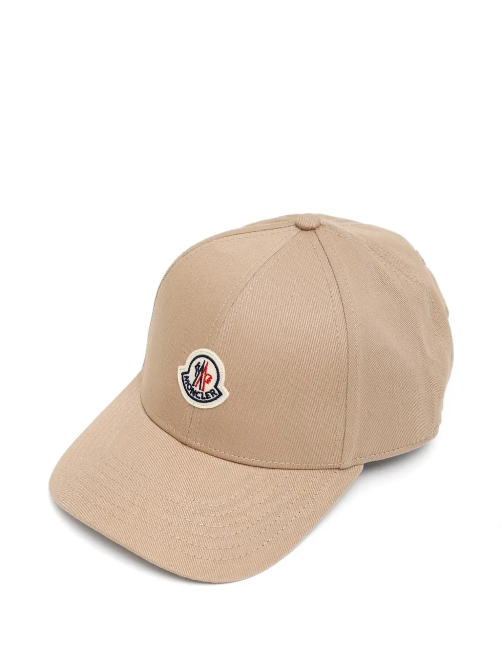 Moncler Honkbalpet met logopatch Beige