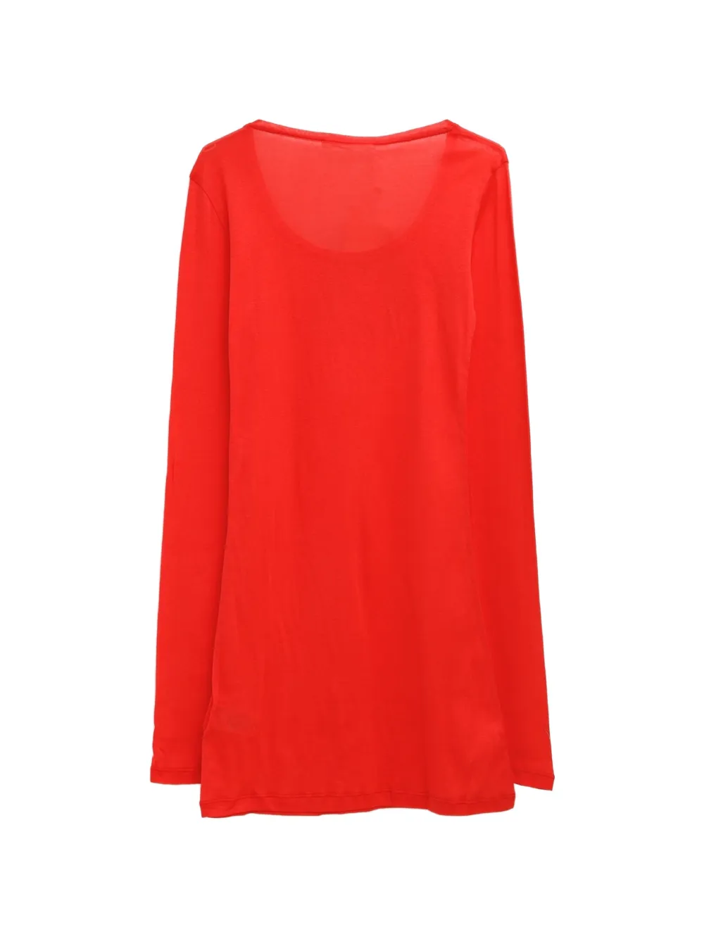 Gimaguas Bahmon mini-jurk met diepe ronde hals Rood