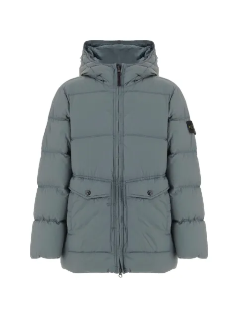 Stone Island Junior Compass logo-patch padded jacket