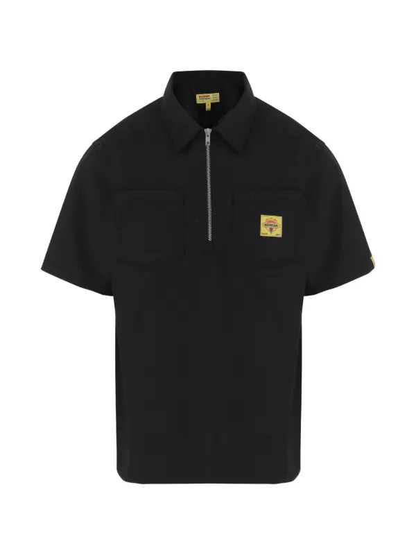 ICECREAM half-zip graphic-print Polo Shirt | Black | FARFETCH