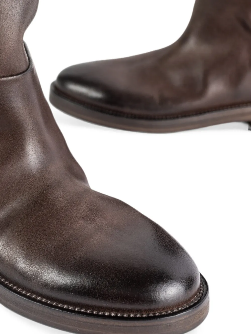 Marsèll Tubetto leather boots Bruin