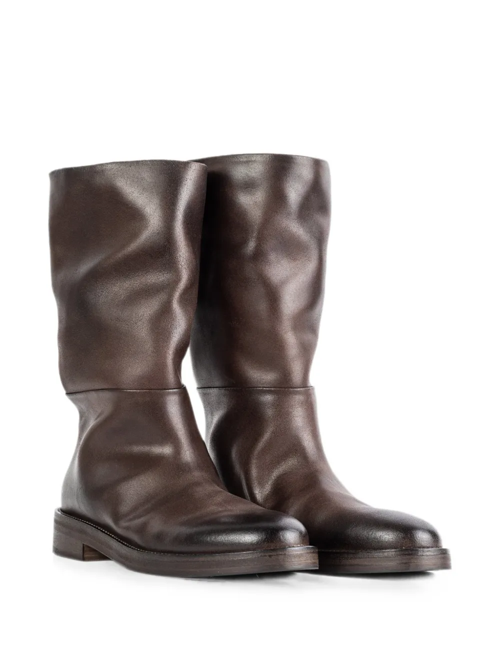 Marsèll Tubetto leather boots Bruin