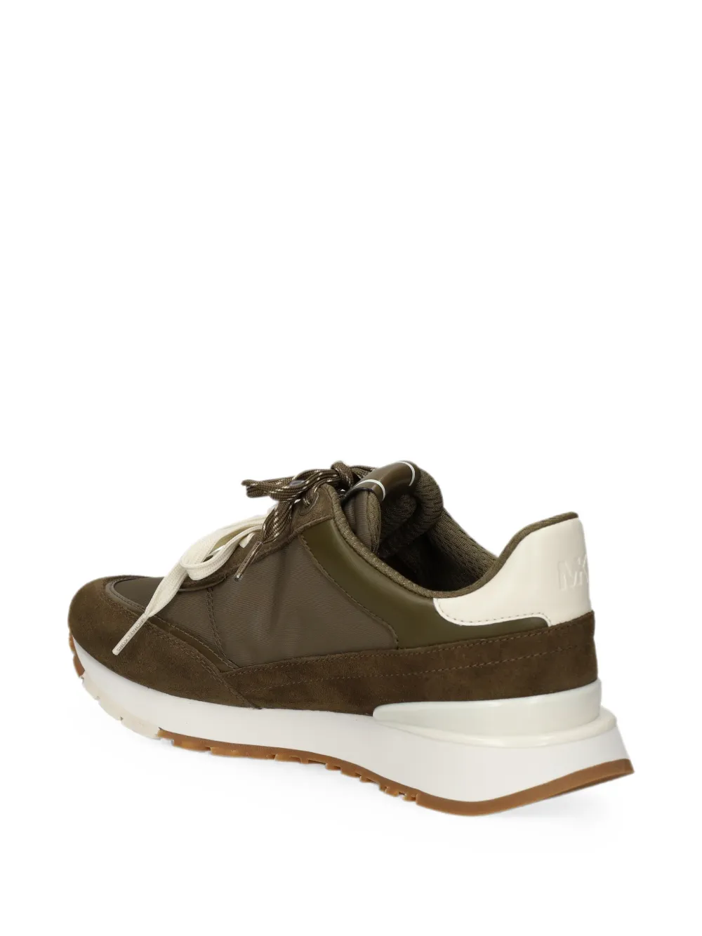 Michael Kors panelled logo-patch sneakers Groen