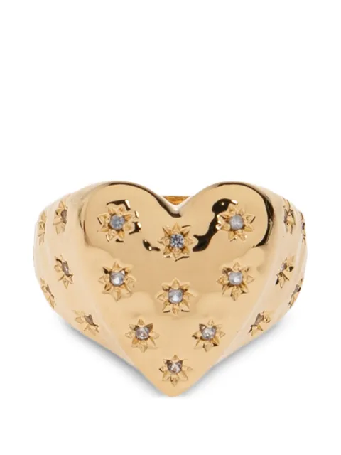 Zadig&Voltaire Heartbreaker Over crystal-embellished heart ring