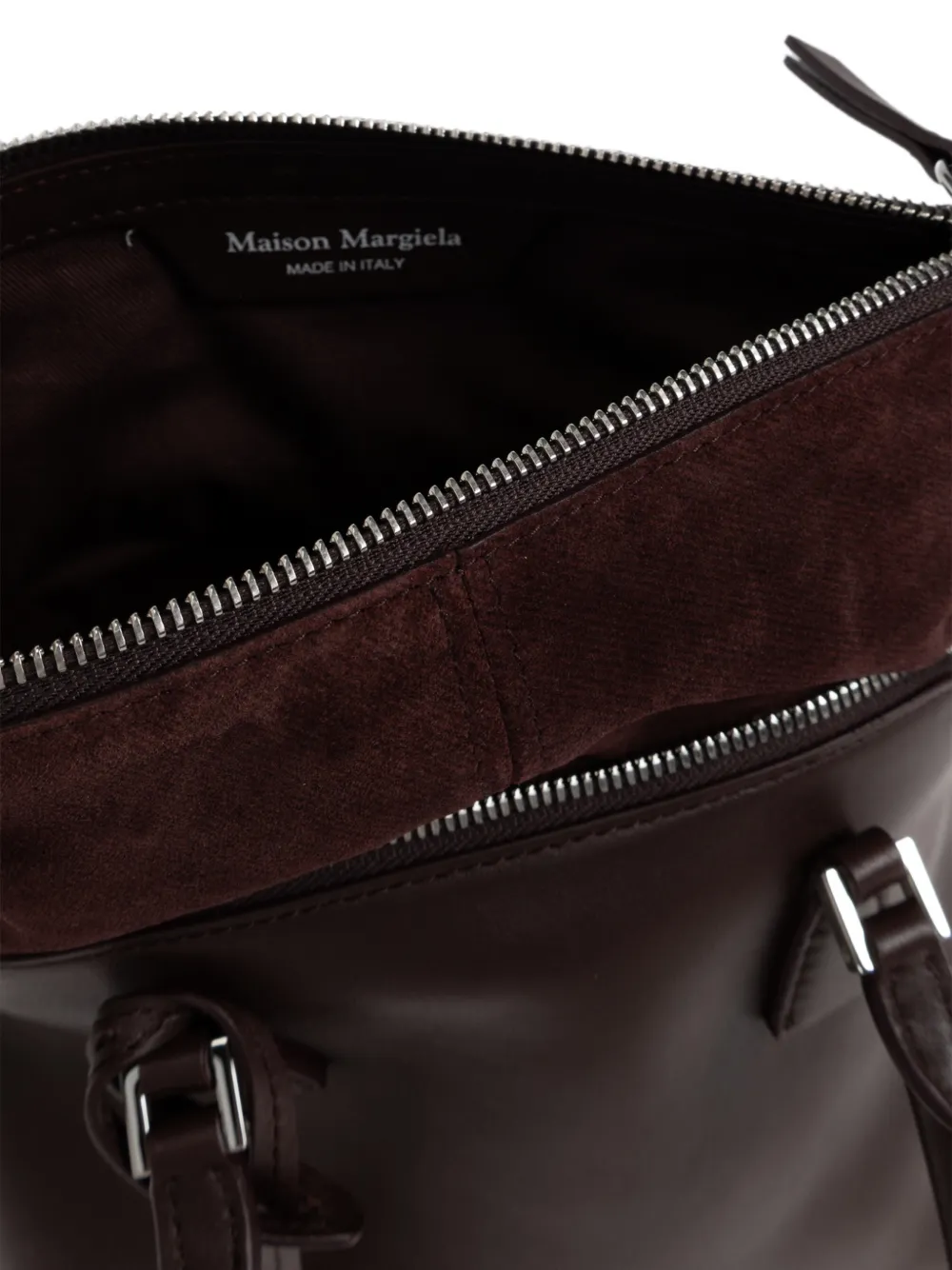 Maison Margiela 5AC mini-shopper met ritssluiting Bruin