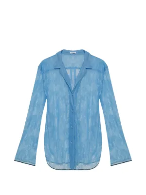Ermanno Scervino エンブロイダリー シャツ | ブルー | FARFETCH JP