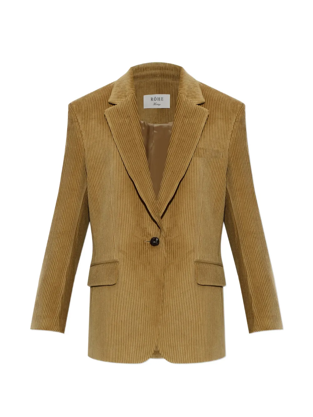 Rohe Corduroy Single-vent Blazer In Neutral