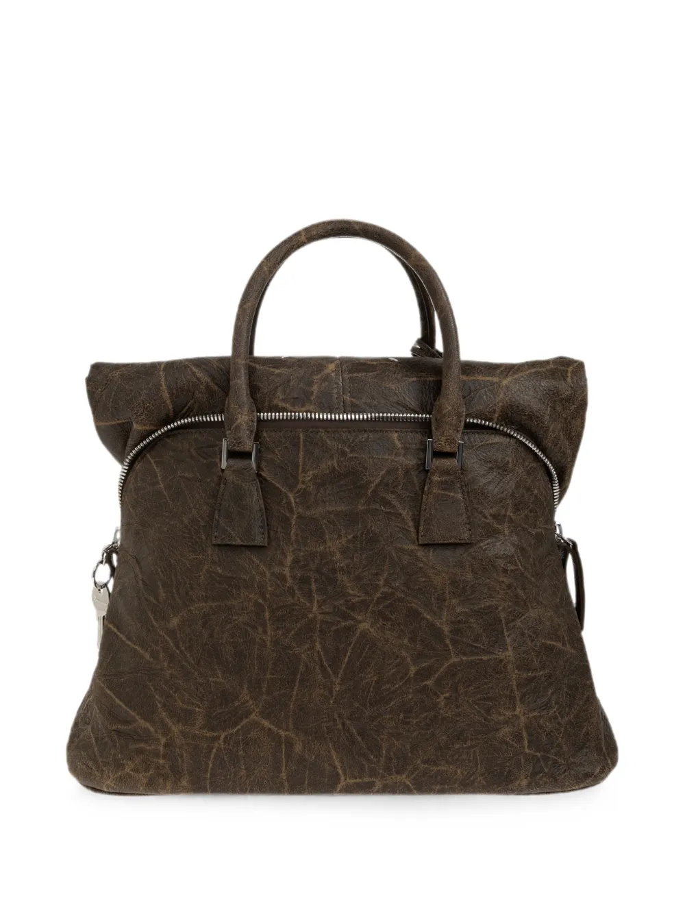 Maison Margiela Shopper met gekreukte afwerking Bruin