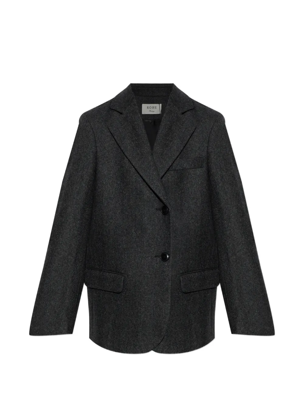 Róhe double-breasted herringbone blazer - Grigio