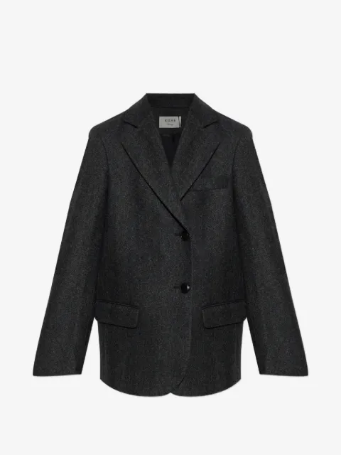 Róhe blazer con doble botonadura y estampado pied de poule