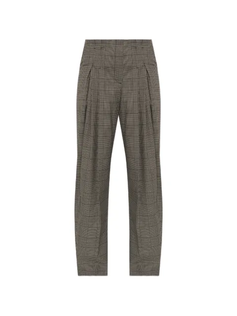 IRO pantalon plissé Koffa à carreaux