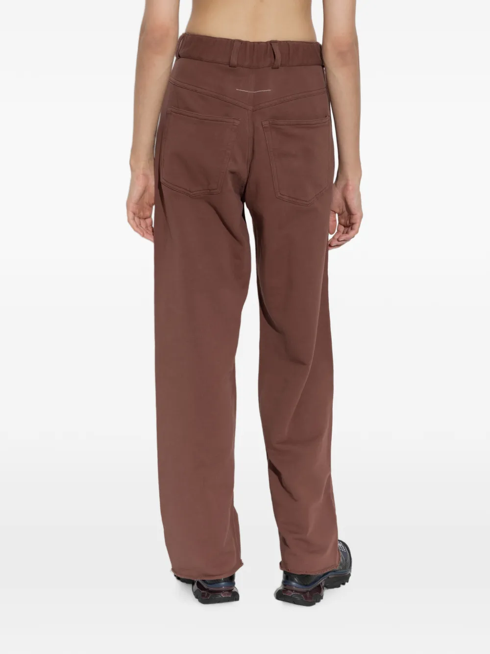 MM6 Maison Margiela Broek met zak en riemlus Bruin