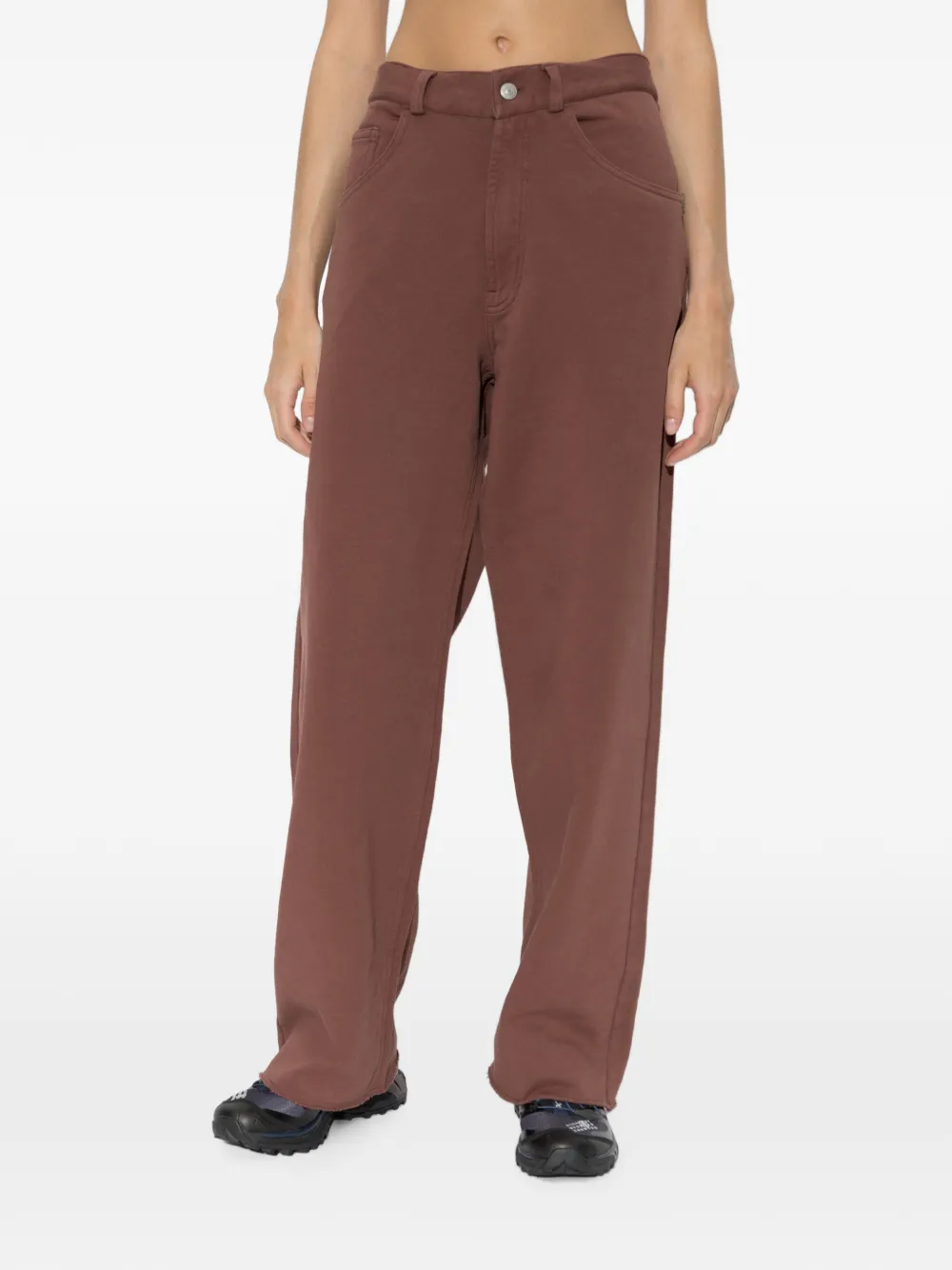 MM6 Maison Margiela Broek met zak en riemlus Bruin