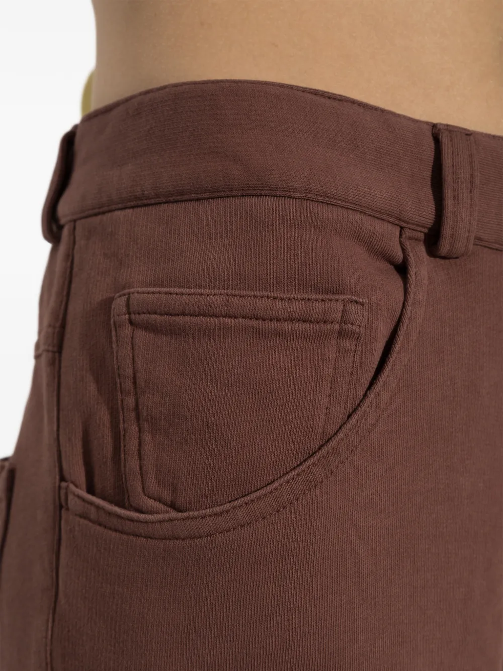MM6 Maison Margiela Broek met zak en riemlus Bruin