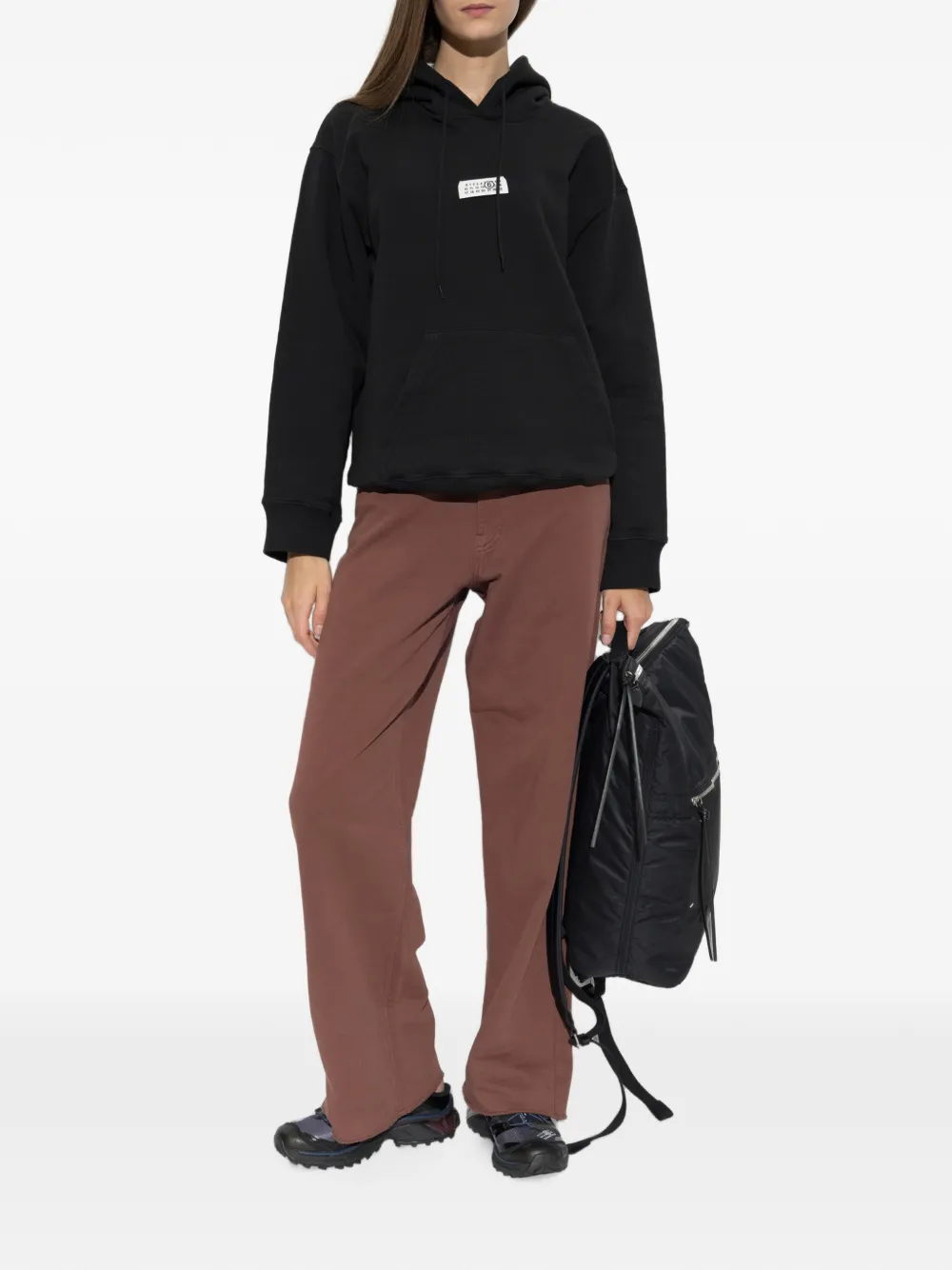 MM6 Maison Margiela Broek met zak en riemlus Bruin