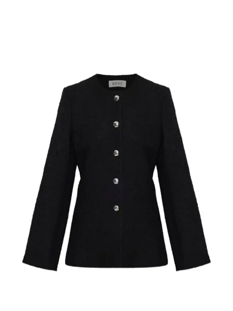 Róhe button-fastening bouclé jacket