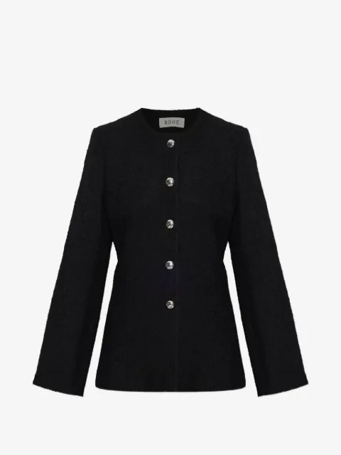Róhe button-fastening bouclé jacket