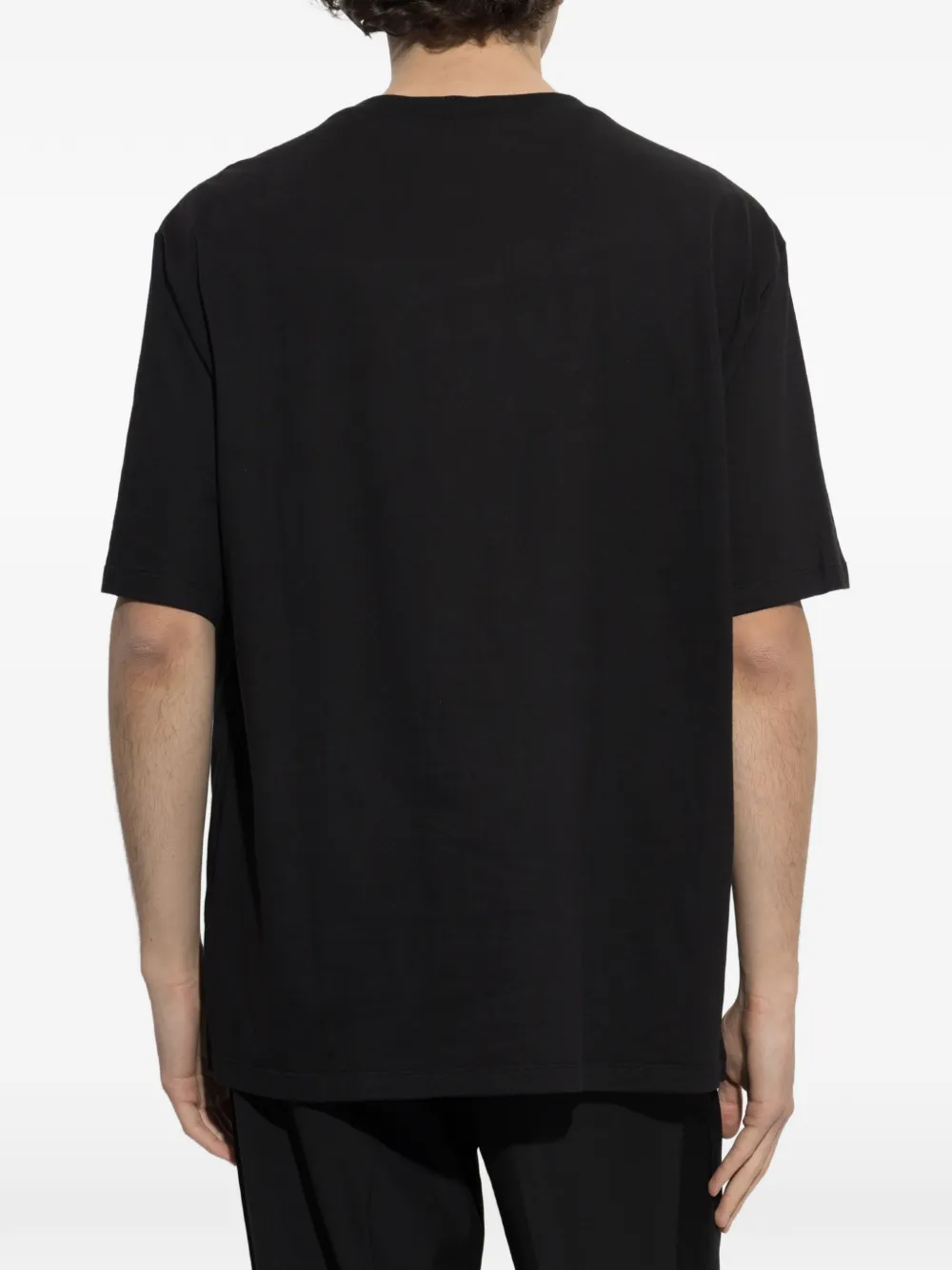 Balmain T-shirt verfraaid met kristallen en logo Zwart