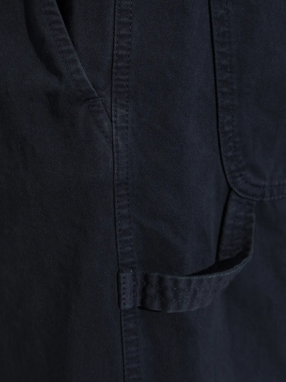 MM6 Maison Margiela Gabardine broek met wijde pijpen en geverfd effect Blauw