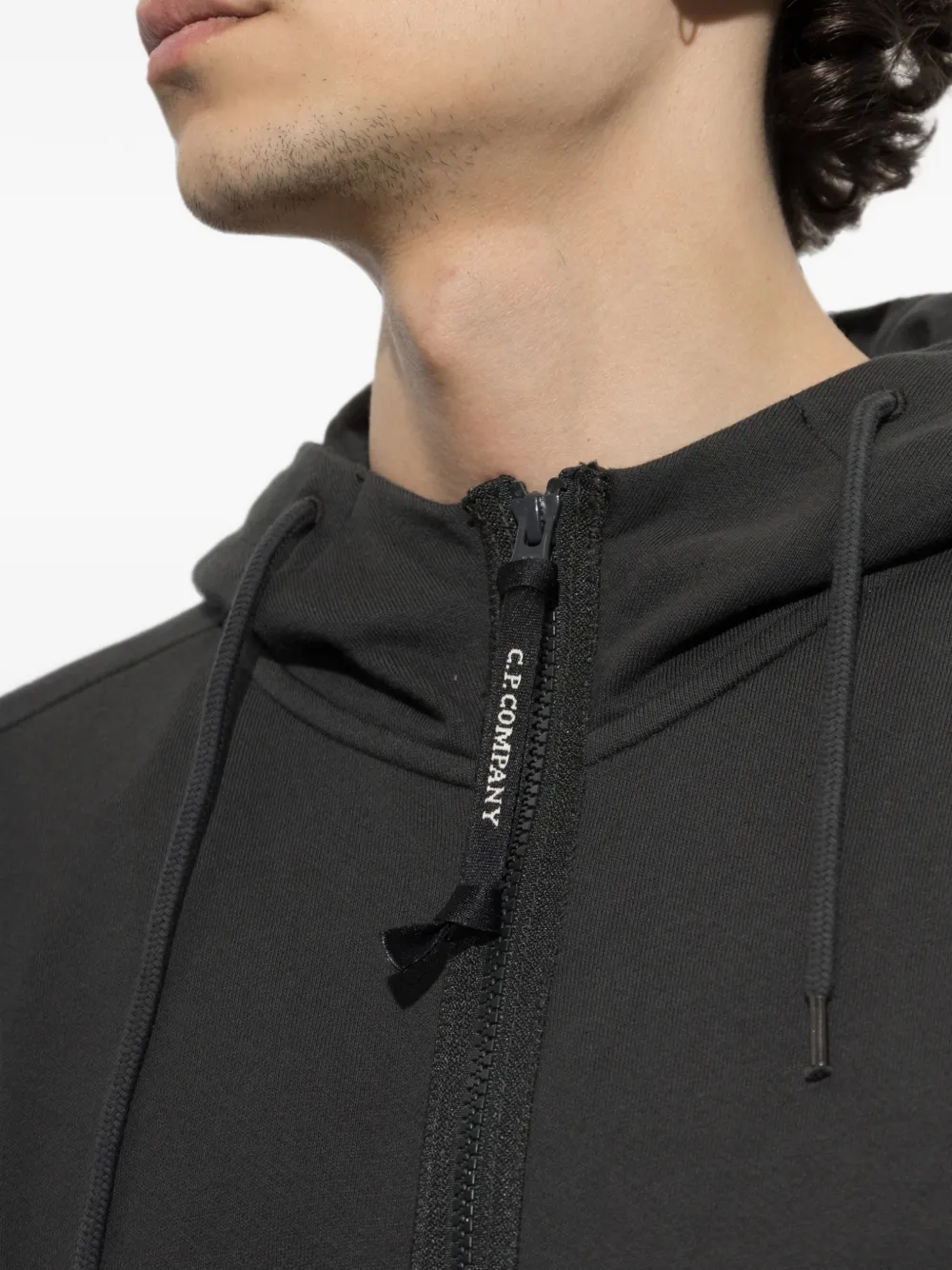 C.P. Company Goggle hoodie met rits Zwart
