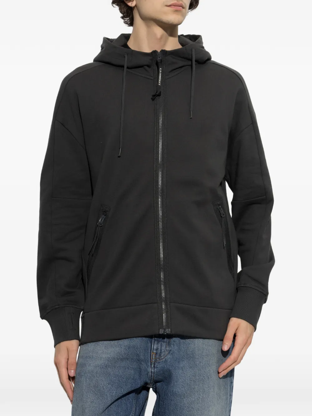 C.P. Company Goggle hoodie met rits Zwart