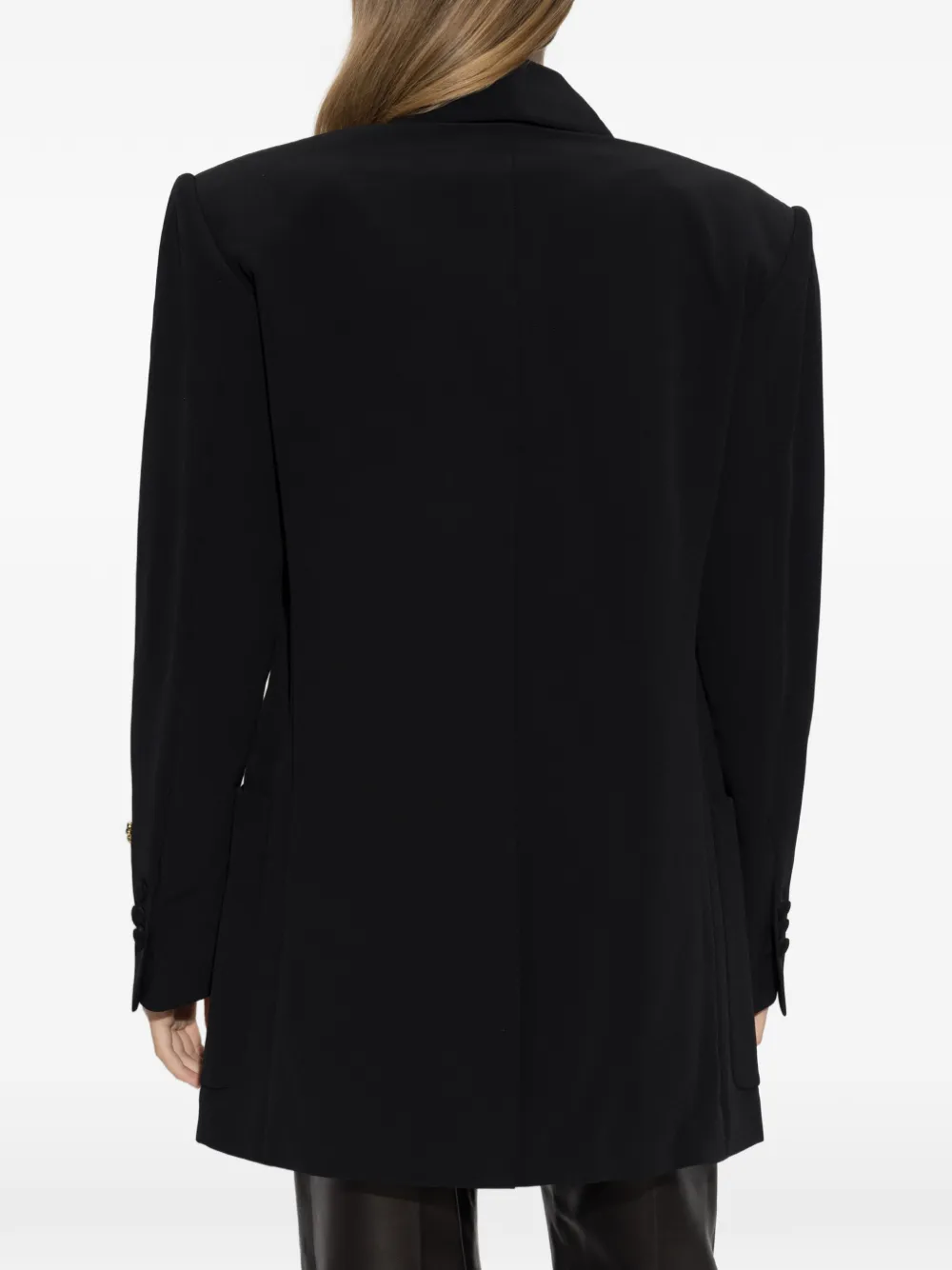 Balmain Blazer verfraaid met kristallen en sjaalrevers Zwart