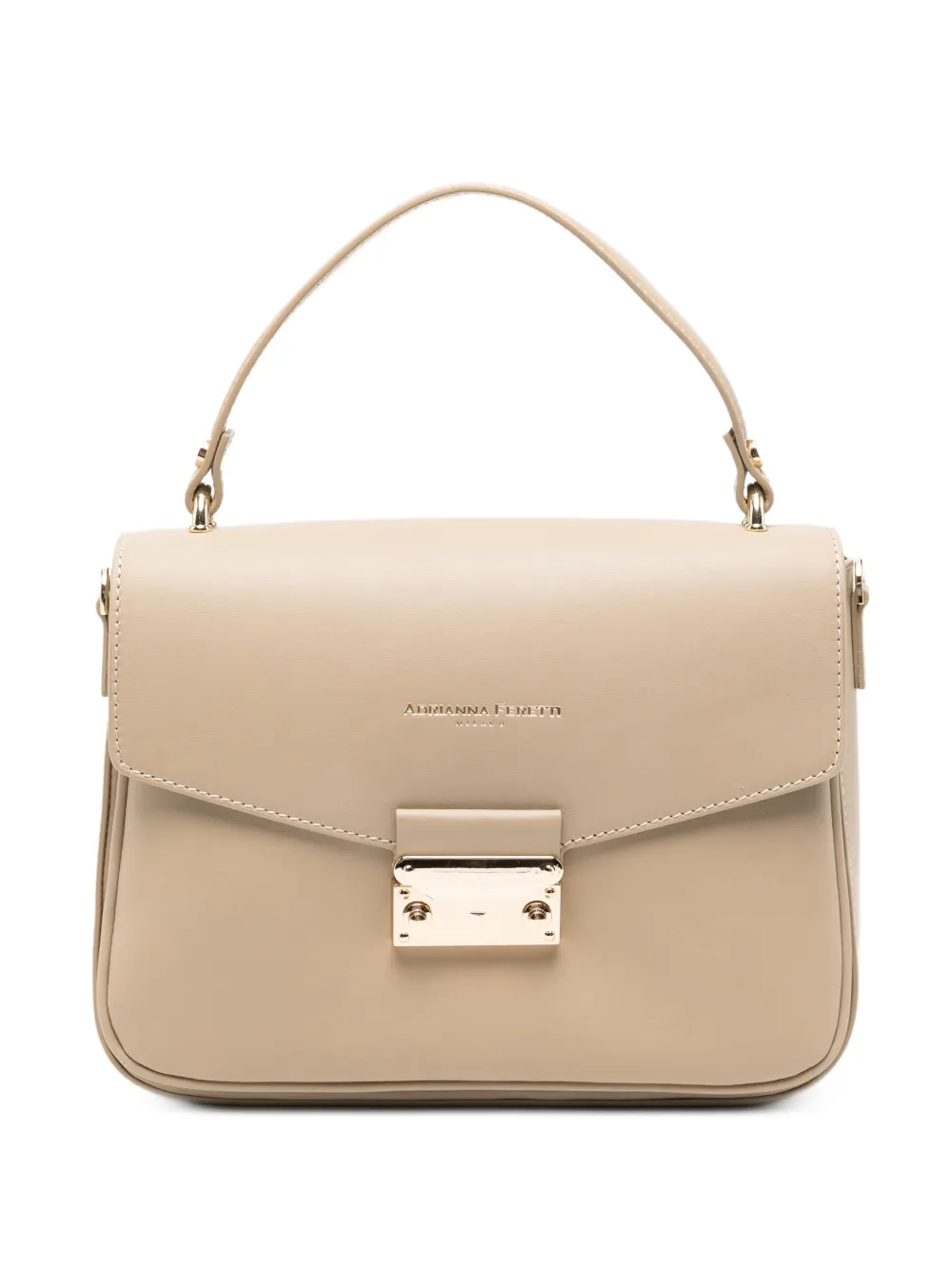 ADRIANNA FERETTI leather tote bag - Neutrals