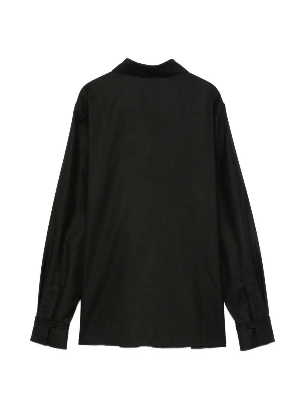 Gabriela Hearst Cruz Concealed-front Shirt in Black, view 2
