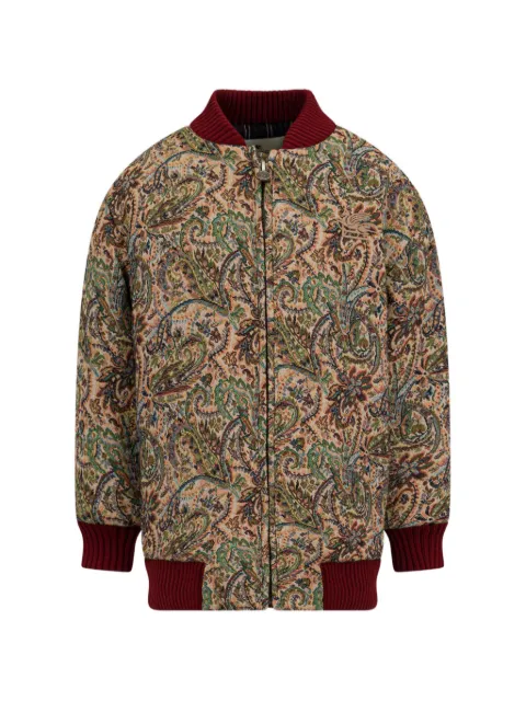 ETRO KIDS paisley-jacquard bomber jacket