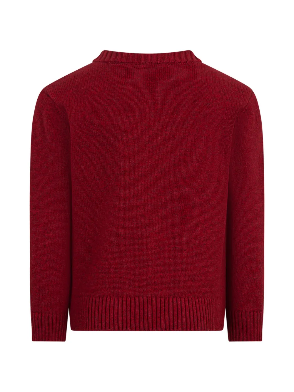 ETRO KIDS Trui van kasjmierblend met ingelegd logo Rood