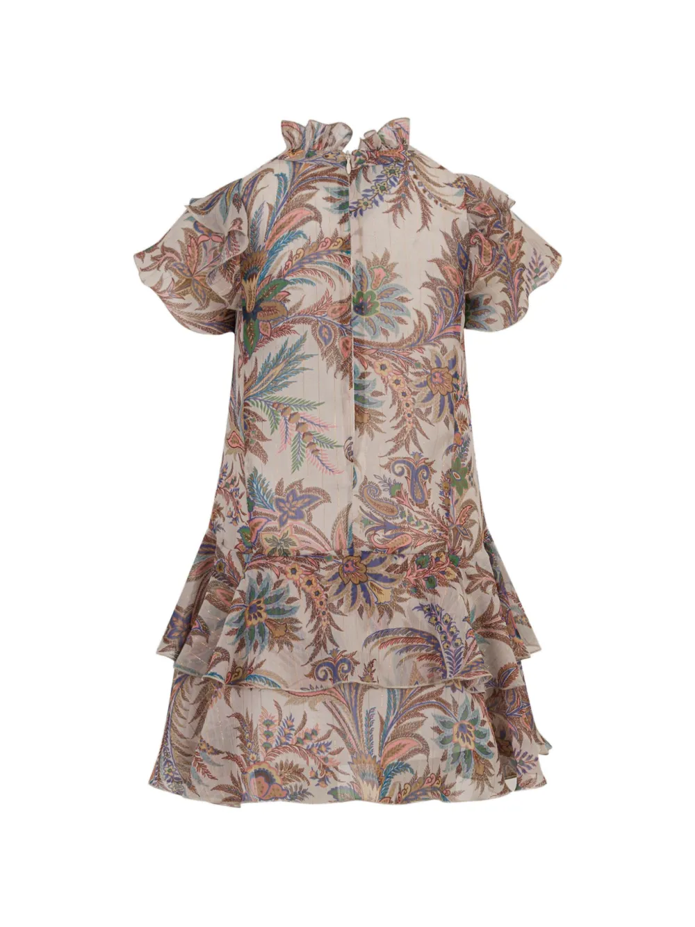 ETRO KIDS Jurk met paisley-print Beige