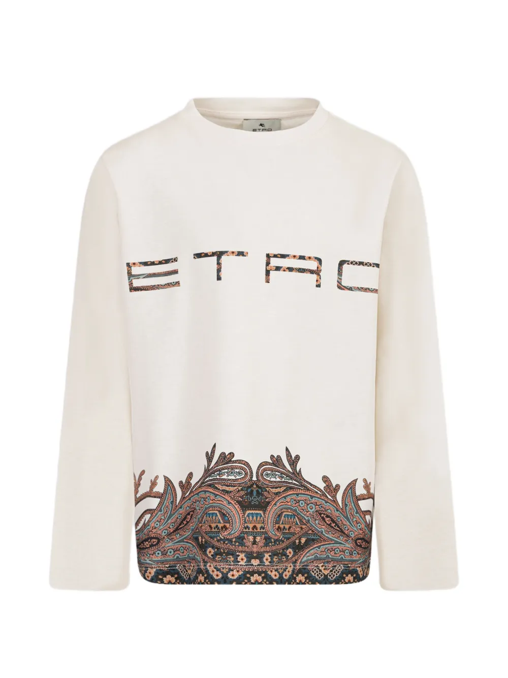ETRO KIDS T-shirt in cotone con stampa - Toni neutri
