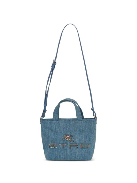 ETRO KIDS mini denim tote bag