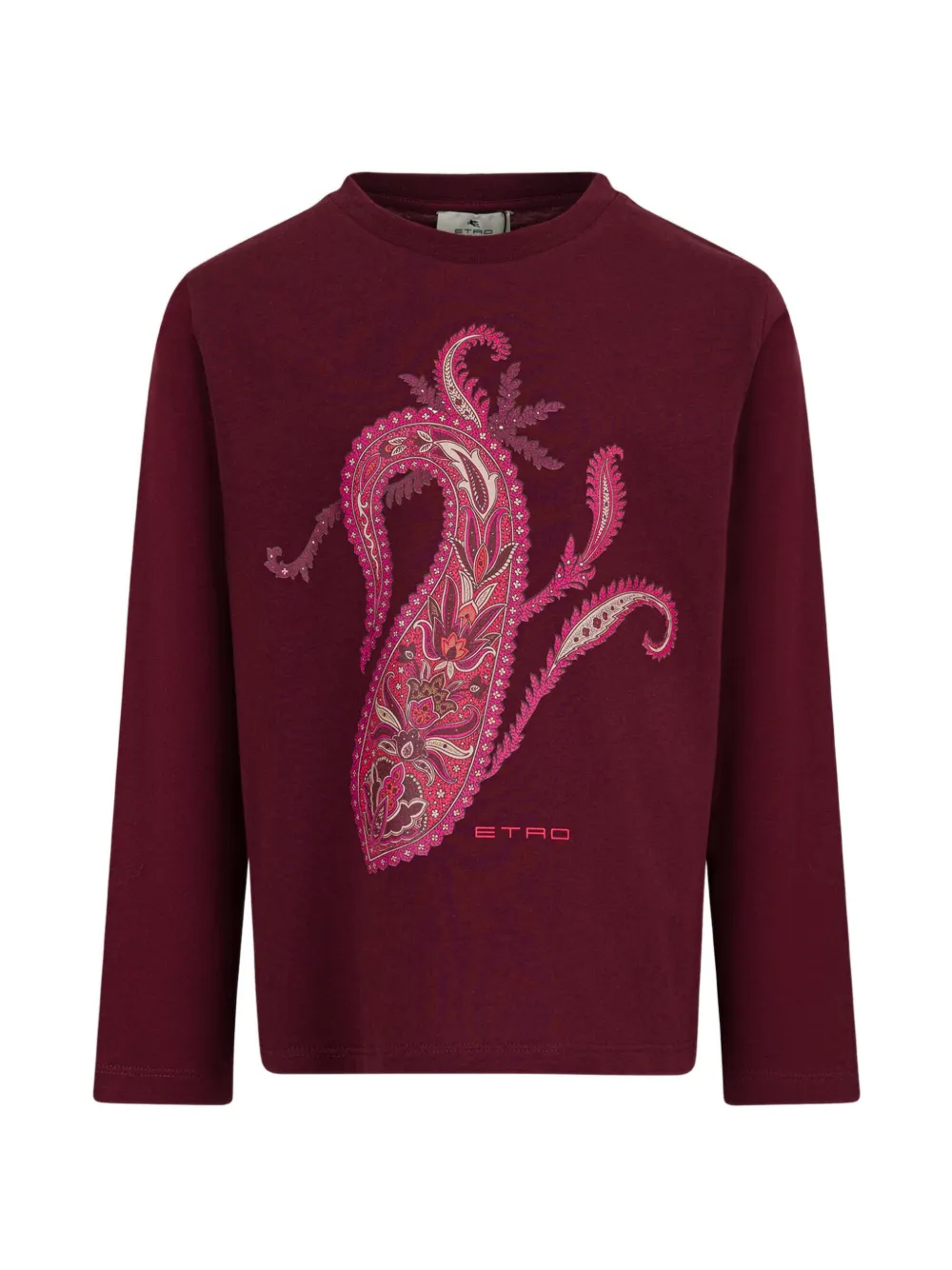 ETRO KIDS T-shirt in cotone con stampa Paisley - Rosso
