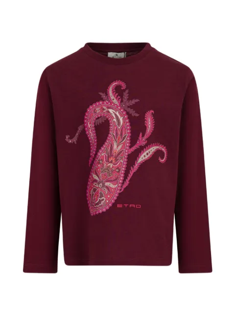 ETRO KIDS cotton T-shirt with Paisley print