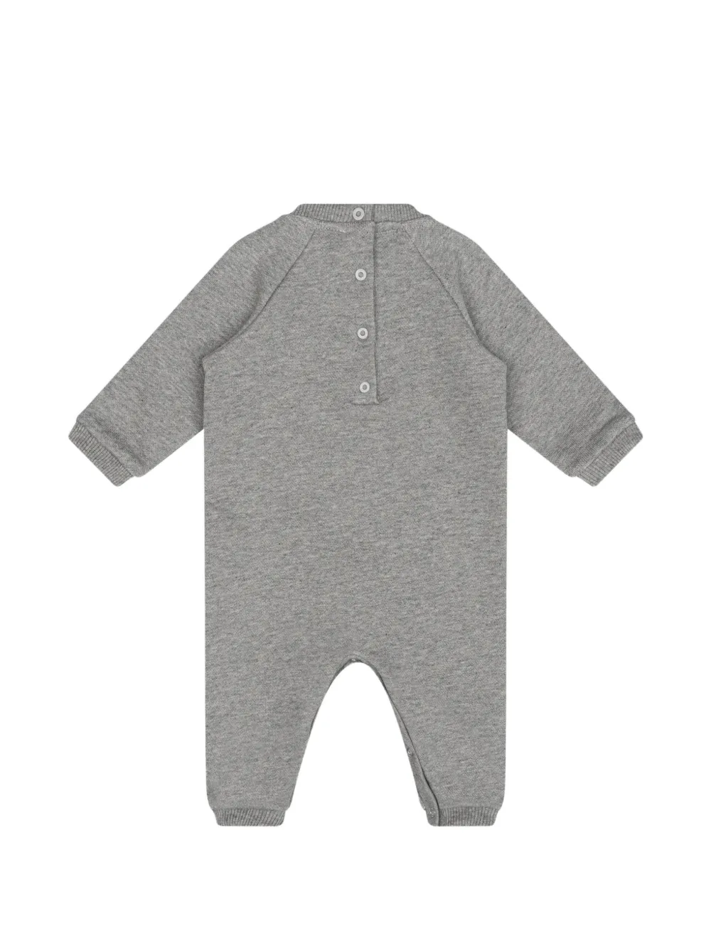 ETRO KIDS Fleece onesie met ingelegde teddybeer Grijs