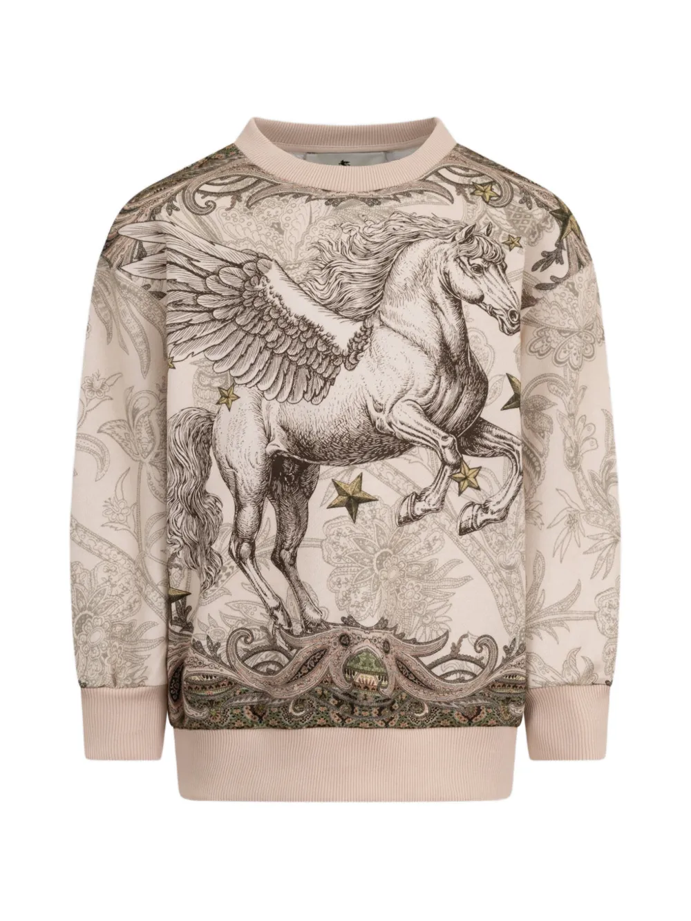 ETRO KIDS Felpa con stampa Pegaso - Toni neutri
